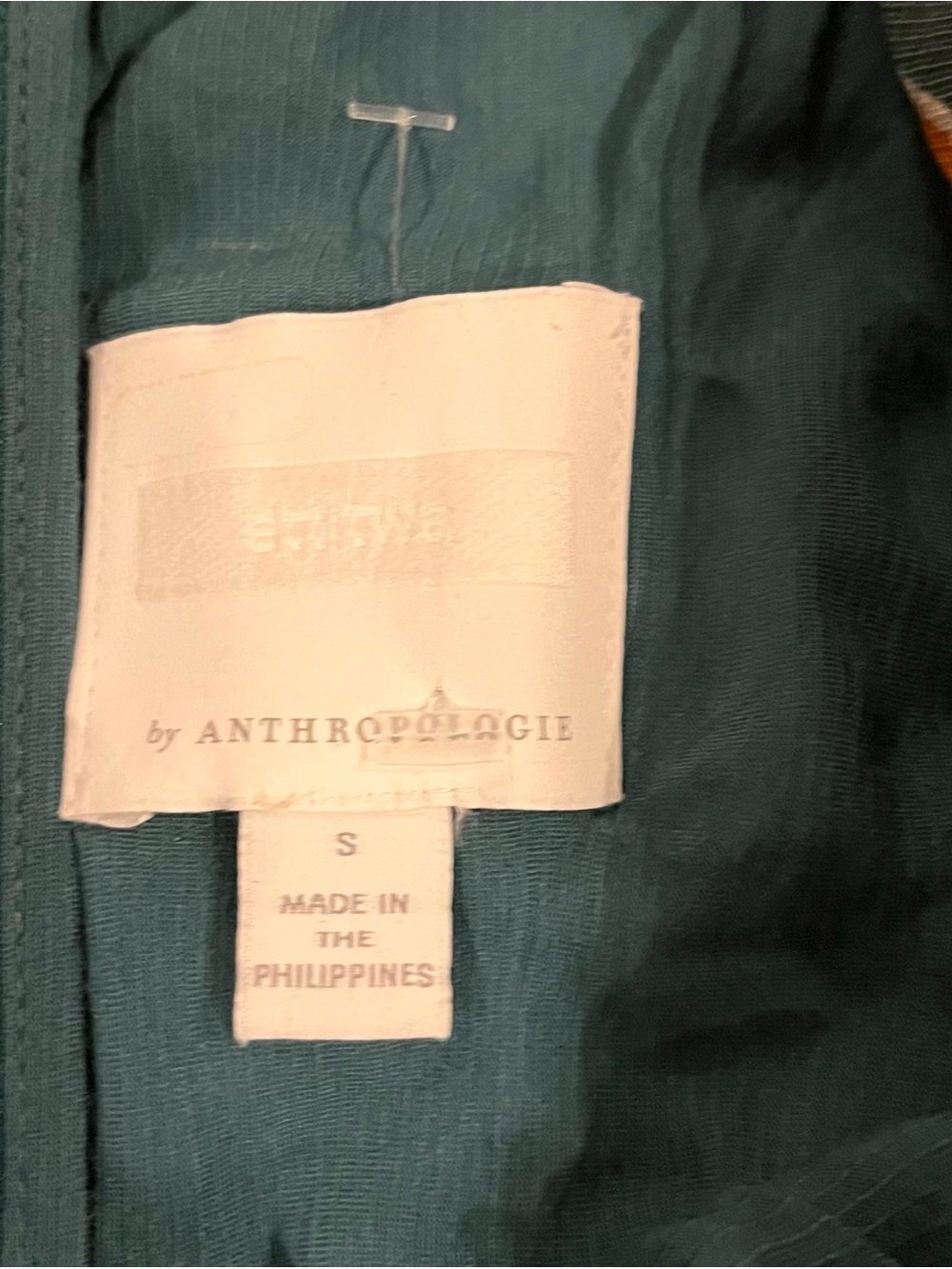 Anthropologie Elevenses Striped Wide Leg Halter Jumpsuit Size Small Green - Picture 4 of 6